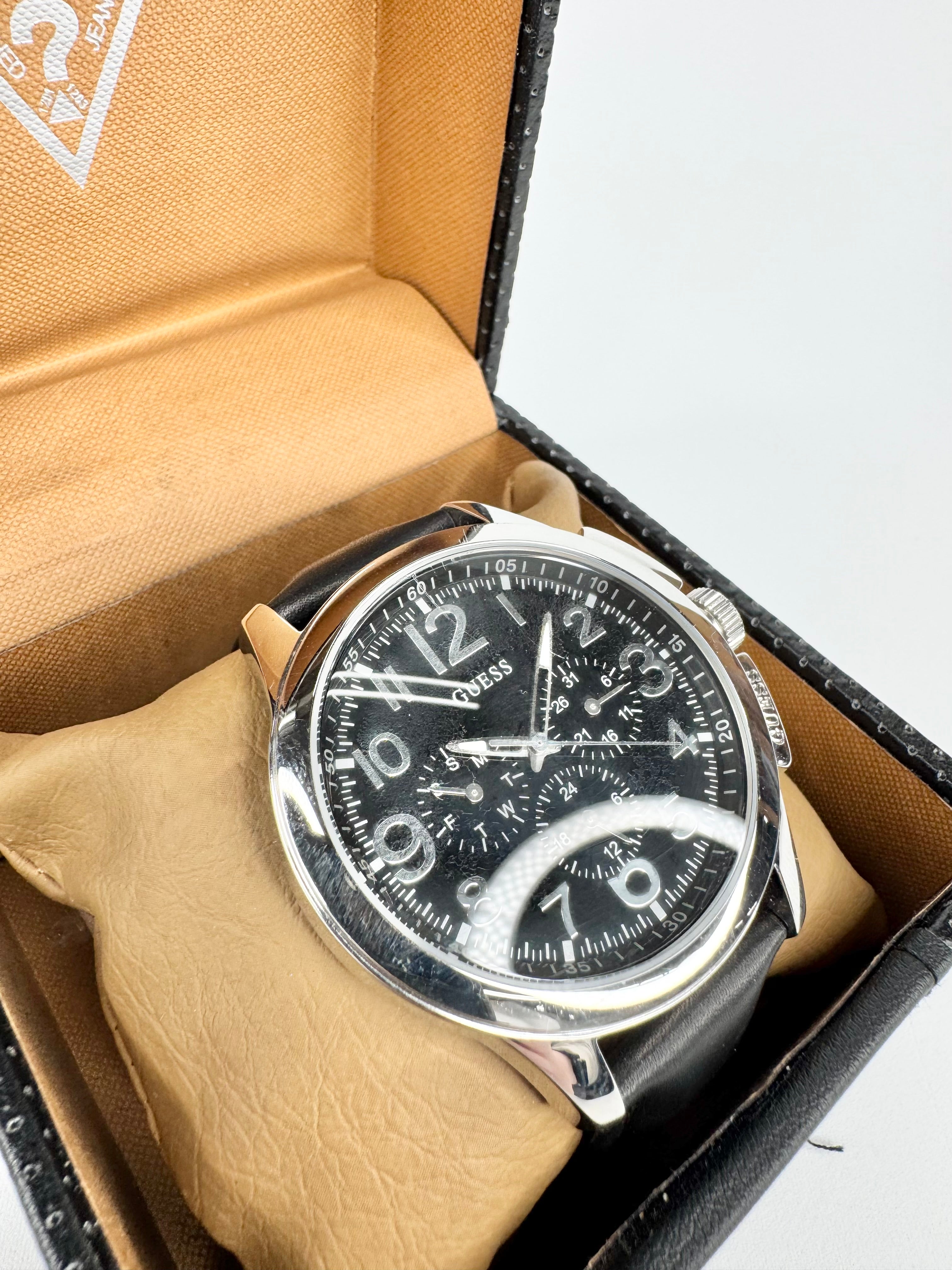 Guess Black 'Journey' Watch