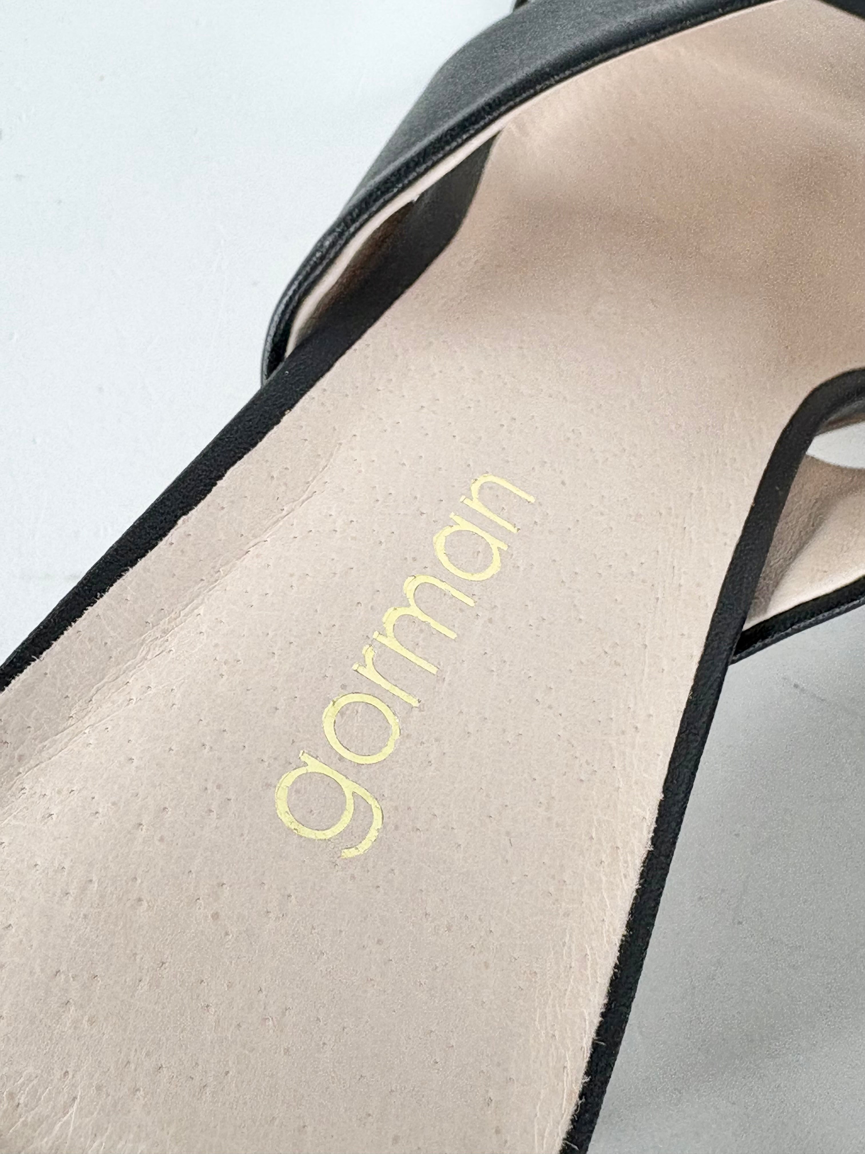 Gorman Black Leather 'Lexi' Sandals - EU38