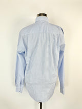 Pierre Cardin Blue & White Striped Shirt - L