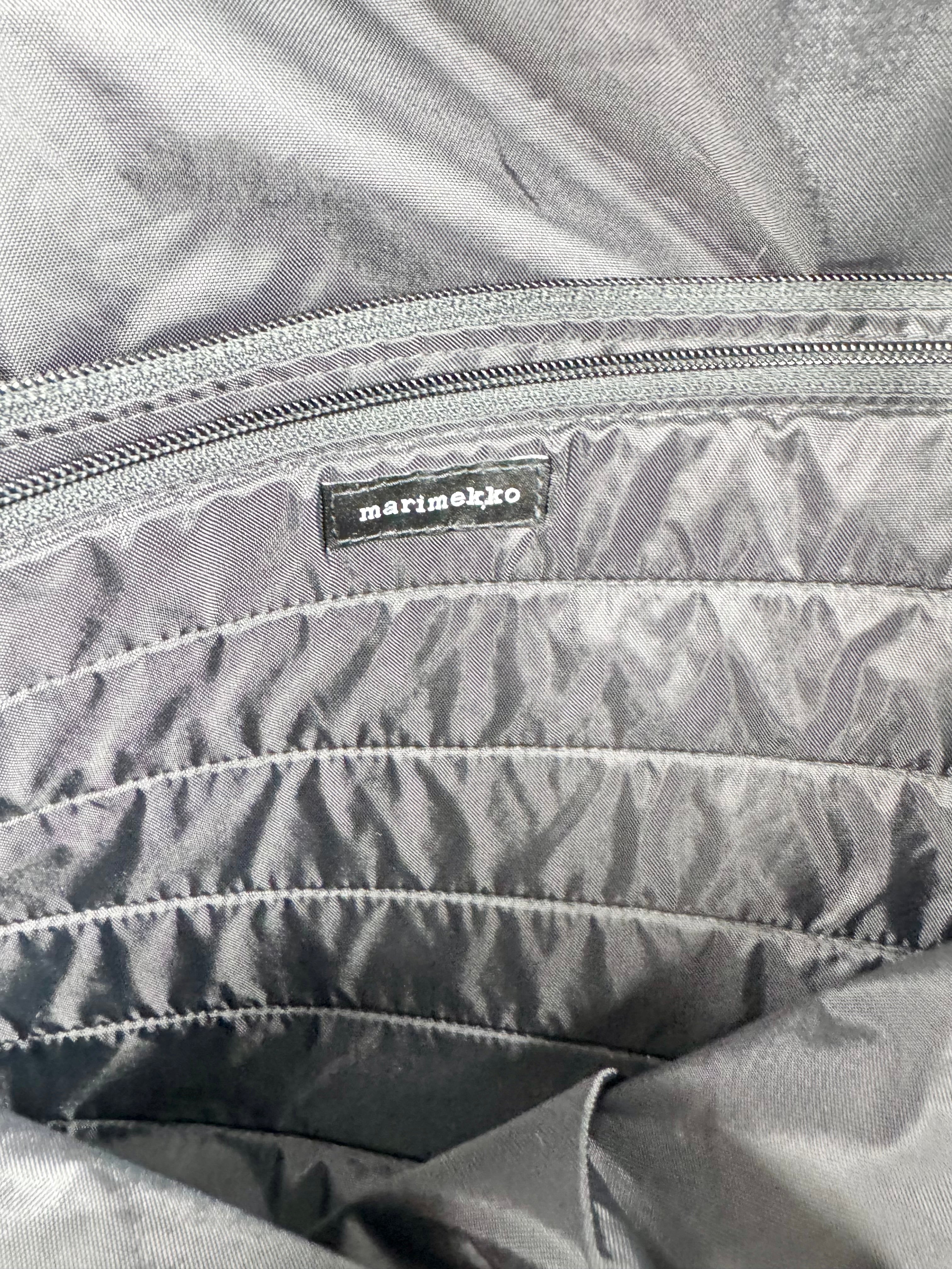 Marimekko Black Quilted Tote Bag