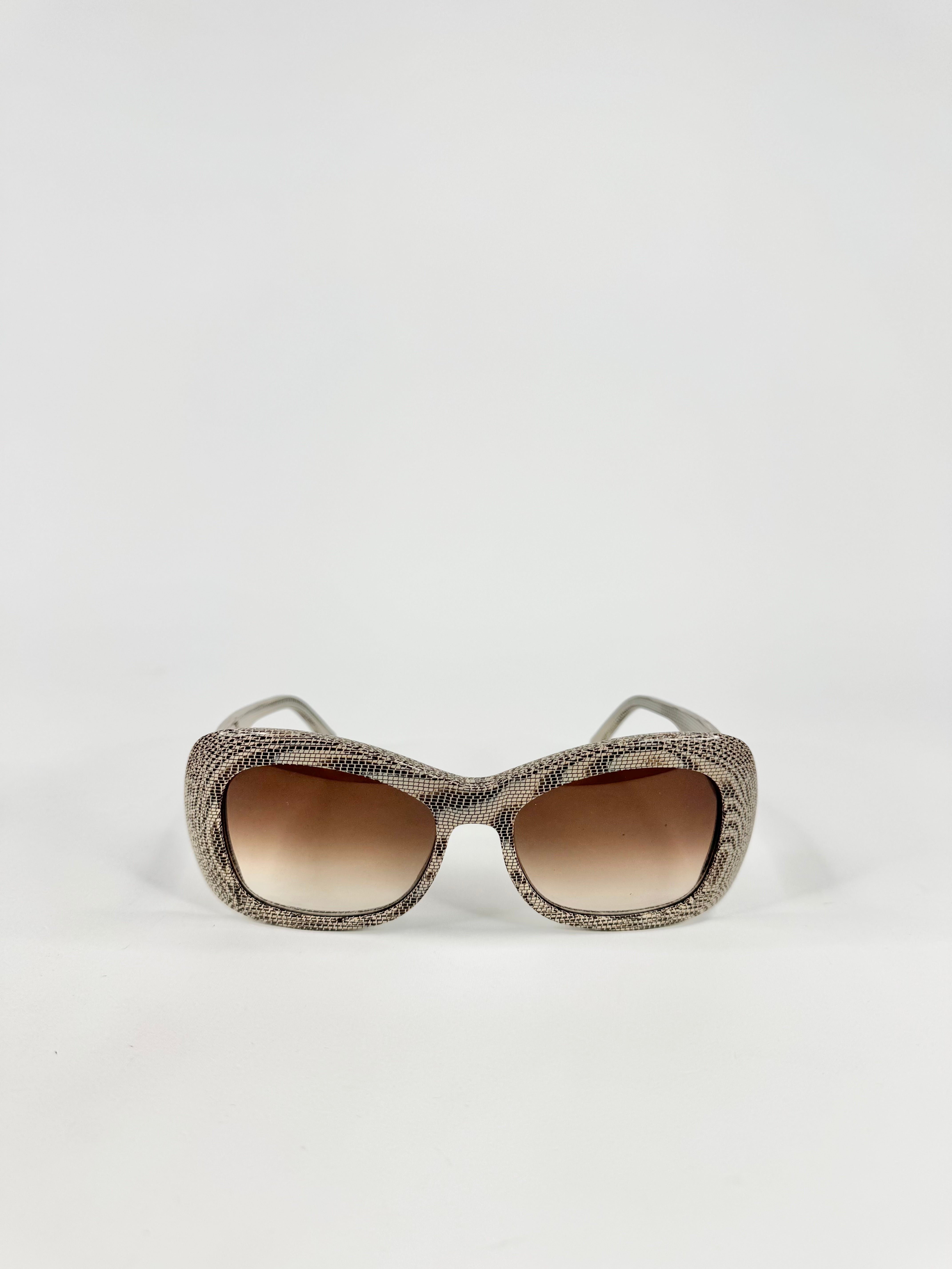 Pagani Grey, Beige & Taupe Pattern Sunglasses
