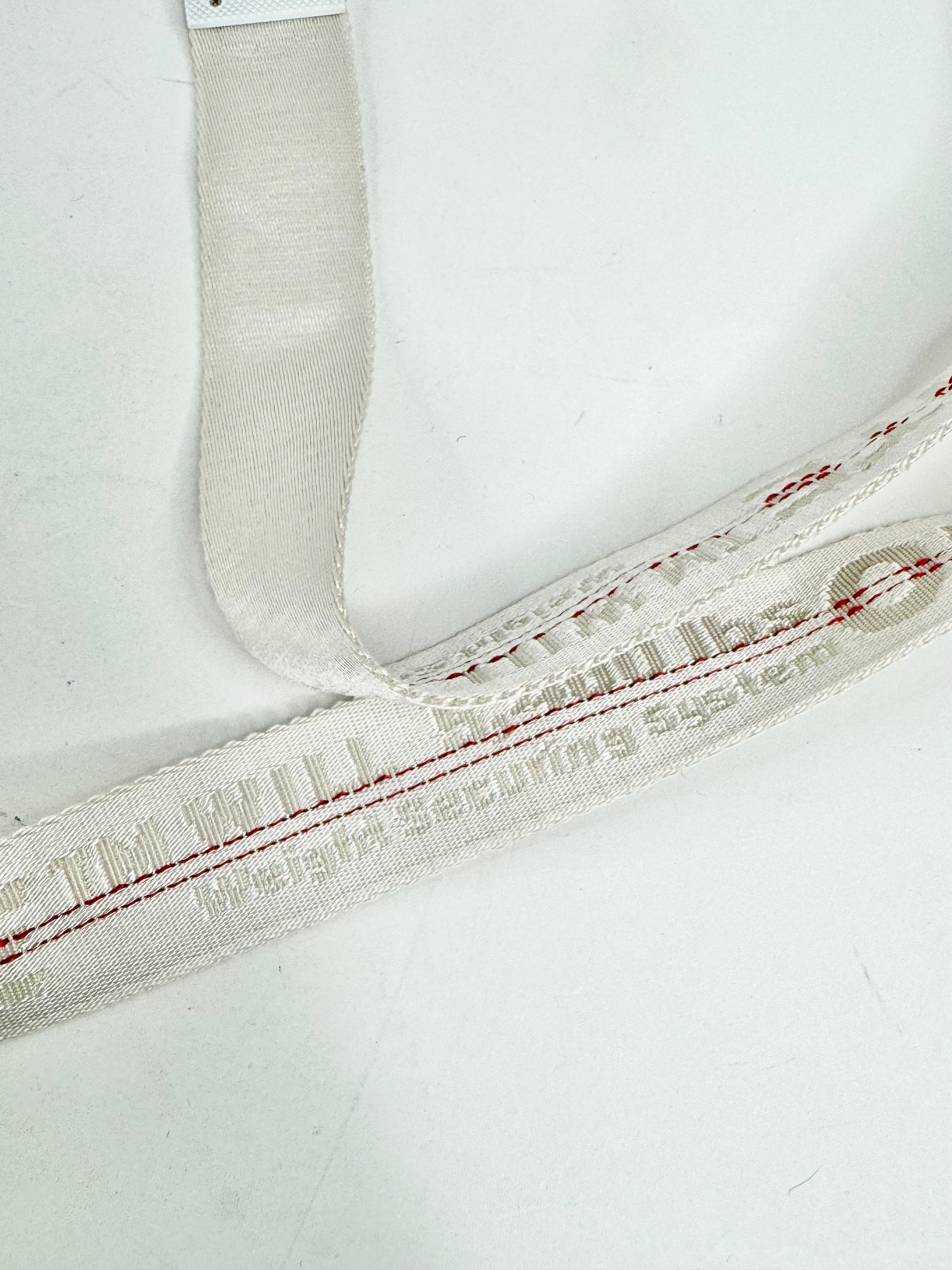 Off-White White & Red Industrial XL Belt