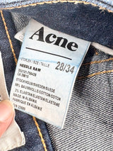 Acne Indigo 'Needle Raw' Skinny-Fit Denim Jeans - W28