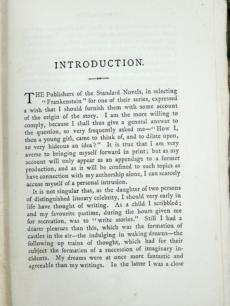 1888 Edition Frankenstein or The Modern Prometheus by Mary Shelley