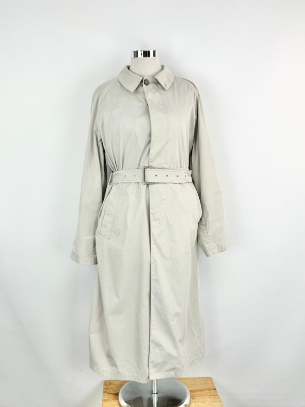 Vintage Giorgio Armani Classico a Milano Borgonuovo 21 Beige Trench Coat - M