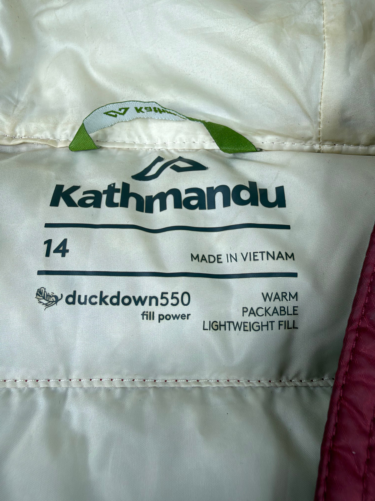 Kathmandu Port Wine 'Heli' Hooded Down Vest - AU14