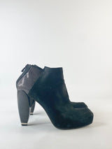 Costume National Black Suede Ankle Boots - EU40
