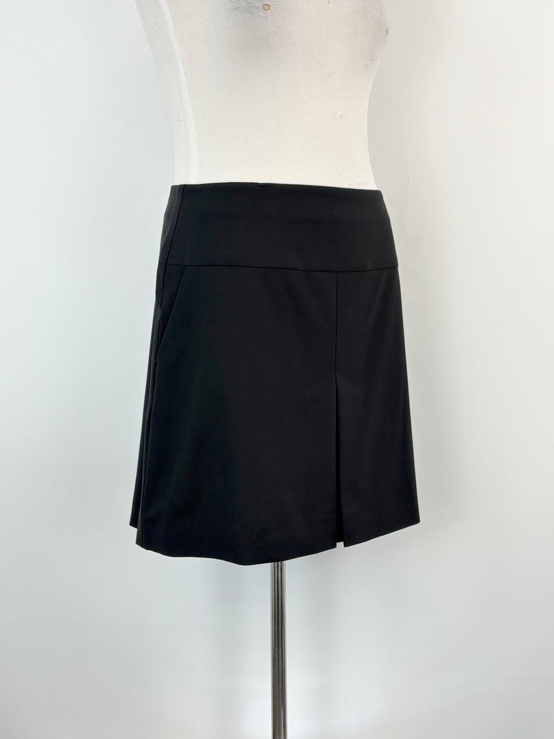 Coach Black Wool-Blend Midi Skirt - AU12