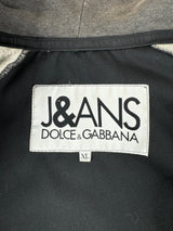 J&ans Dolce & Gabbana Grey & Black Contrast Hoodie - L