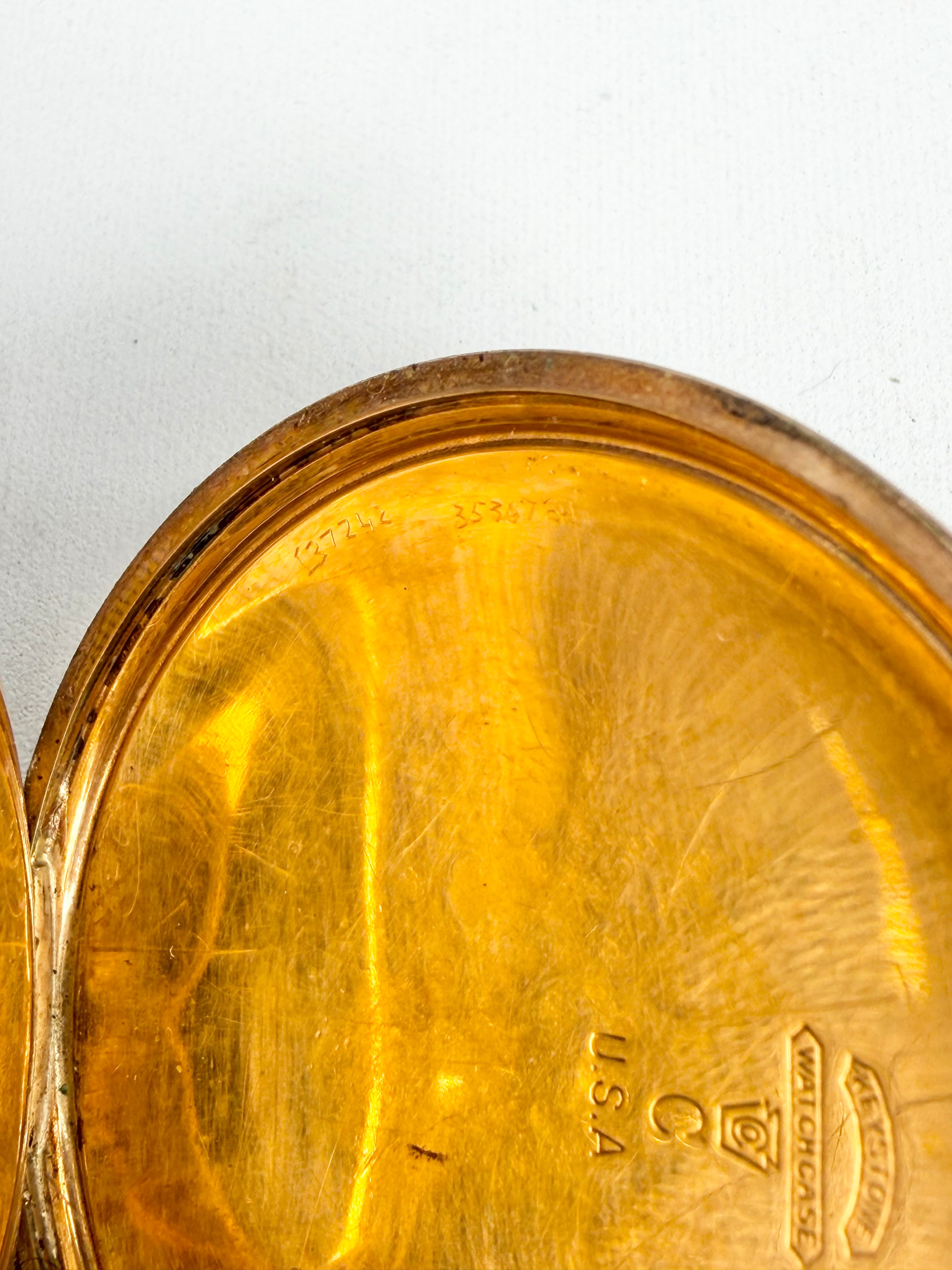 Vintage 1900s Elgin Rolled Gold Pocket Watch