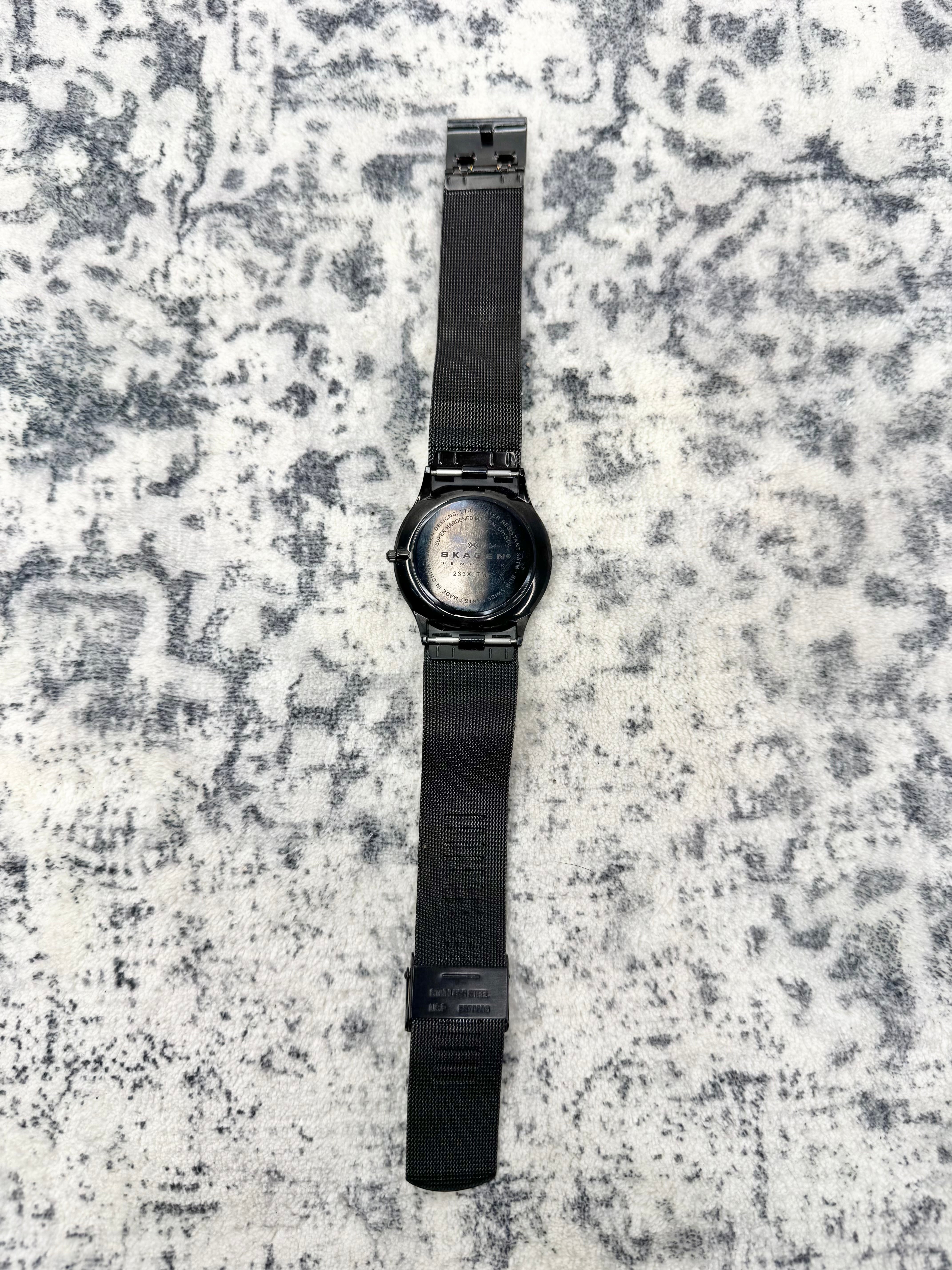 Skagen Titanium Matte Black Slim Watch