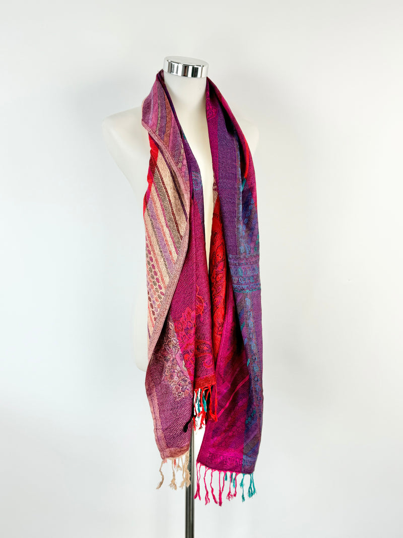 Bright Purple & Pink Pashmina