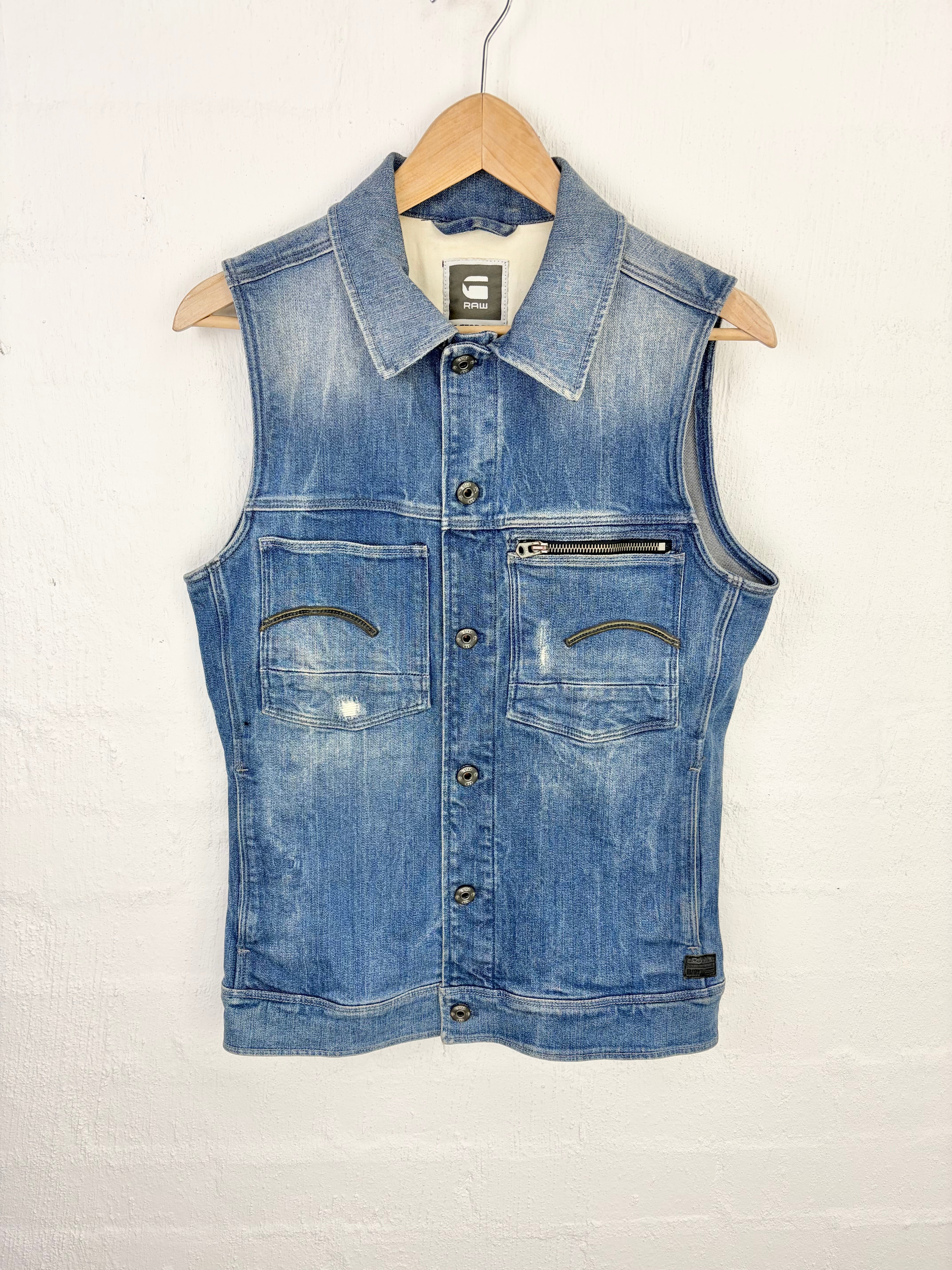 Raw G-Star Raw Denim Vest - AU8/10