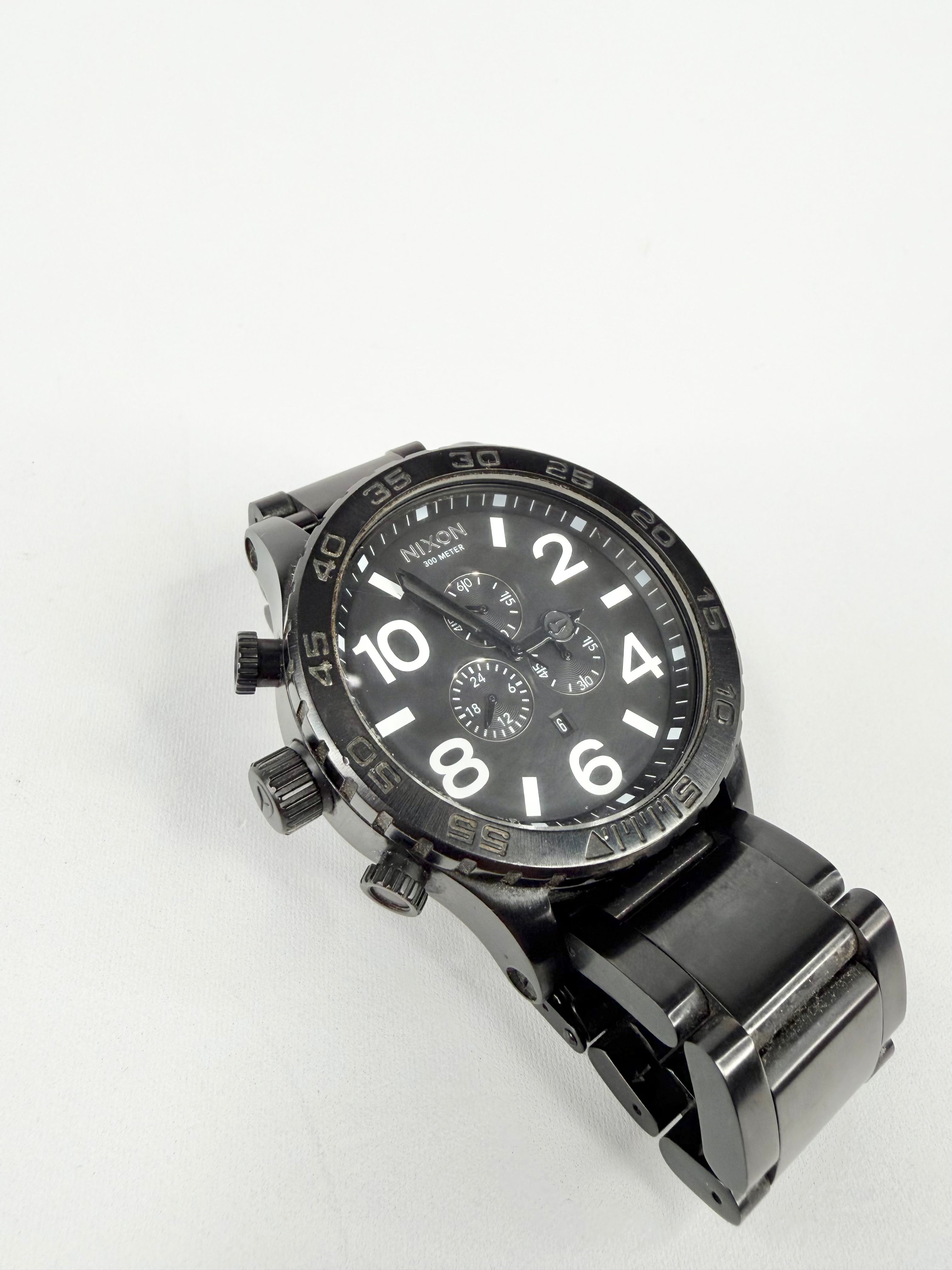 Nixon 51-30 Large Black Chrono Watch