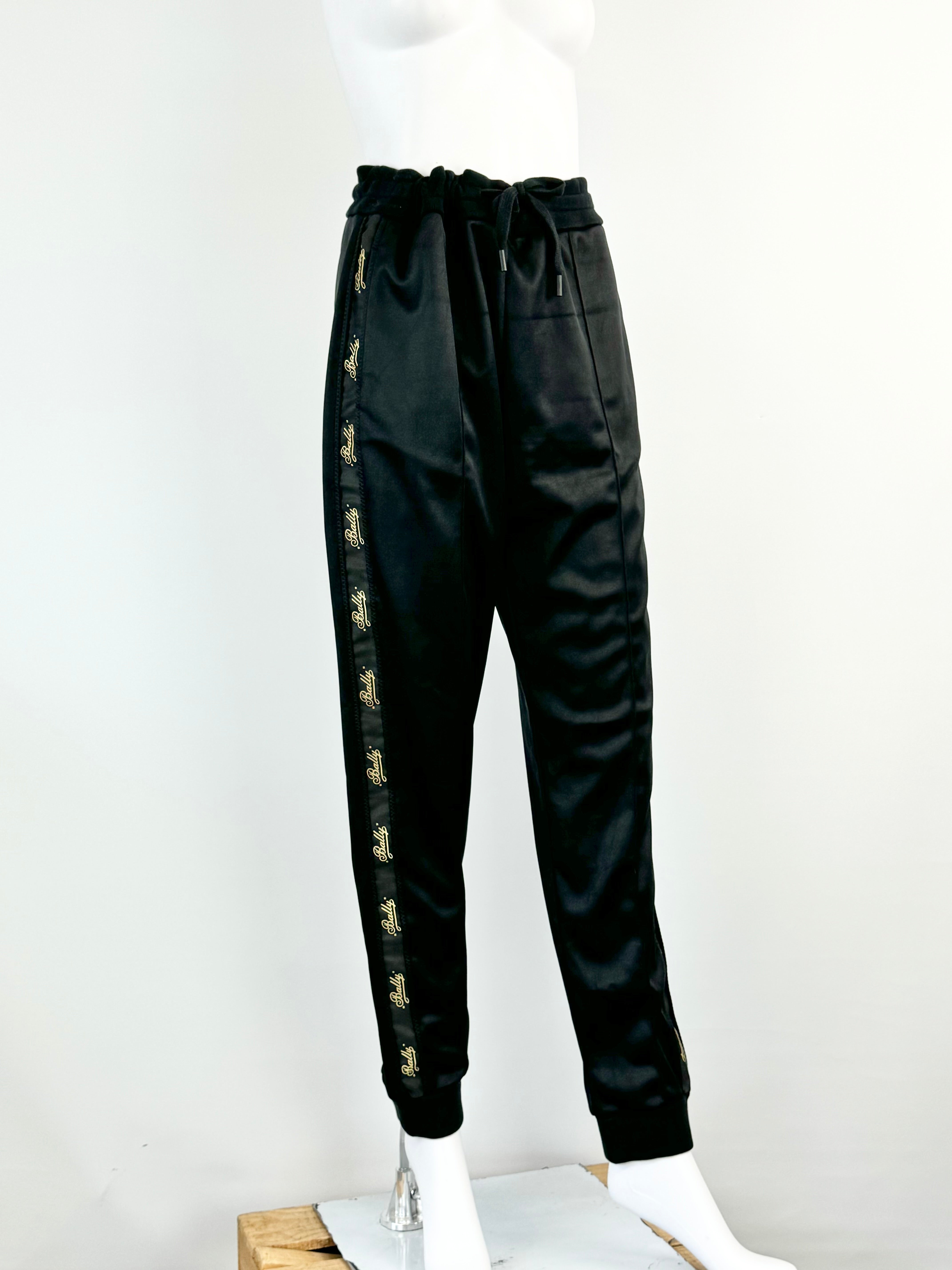 Bally Black Logo Trim Slacks - AU12