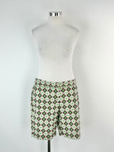 Boden Green Pink & Blue Patterned Shorts - AU18