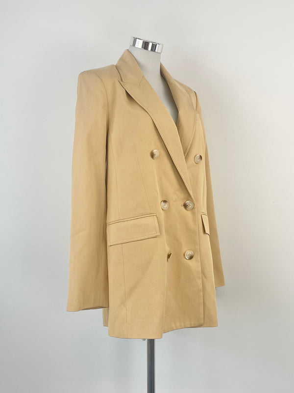 Shona Joy Camel 'Peak' Lapel Blazer - AU8