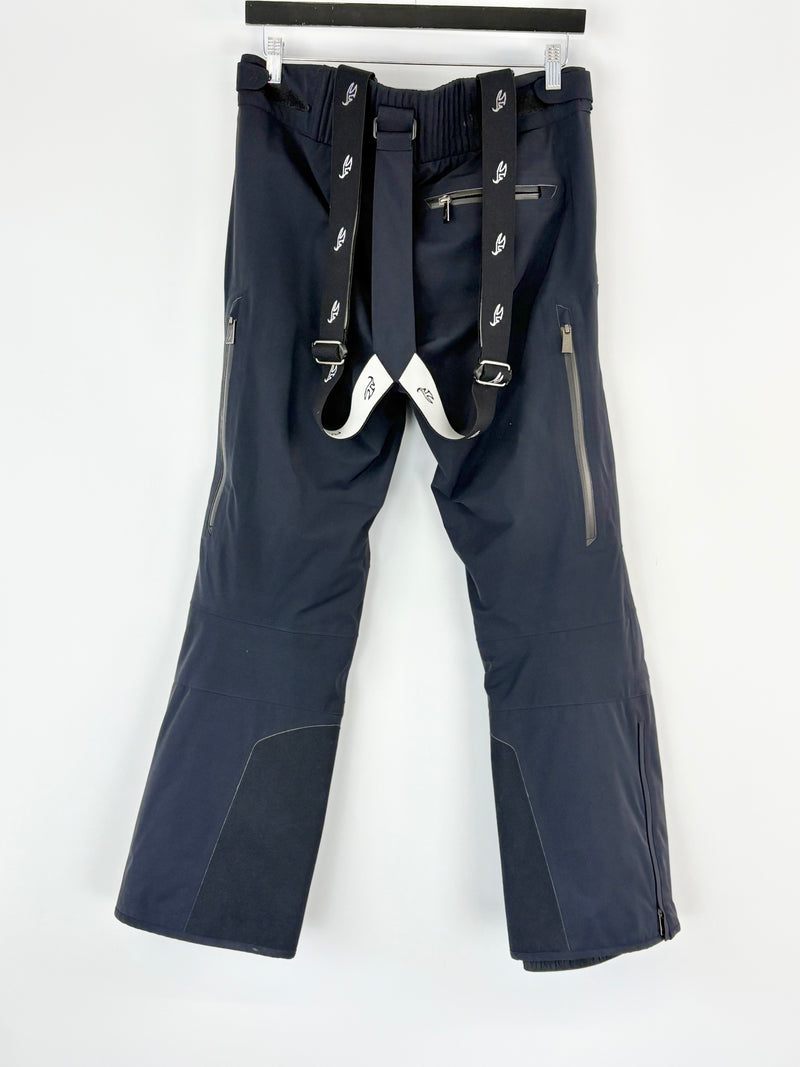 Toni Sailer Black Ski Pant with Suspenders - M