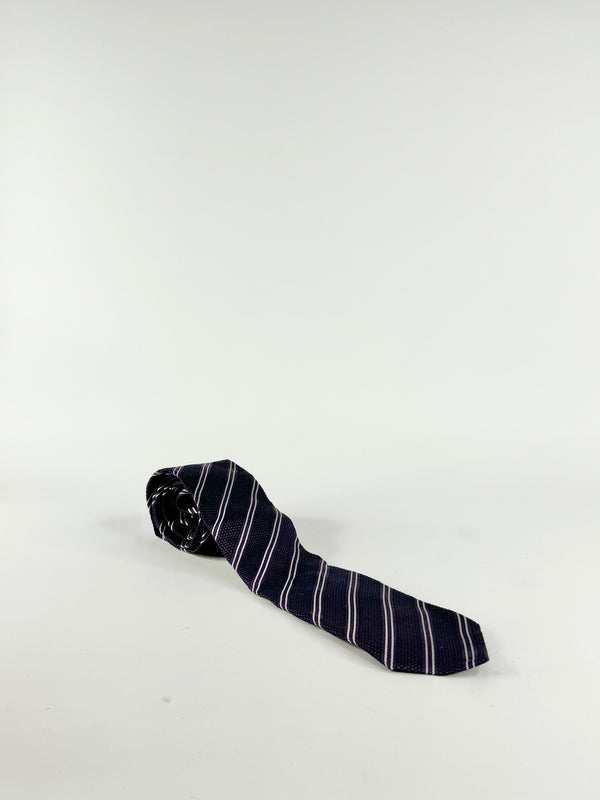 Tom Ford Purple Striped Silk Tie