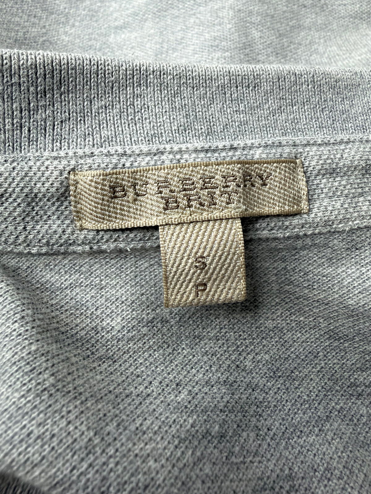 Burberry Brit Grey Short Sleeve Polo - S