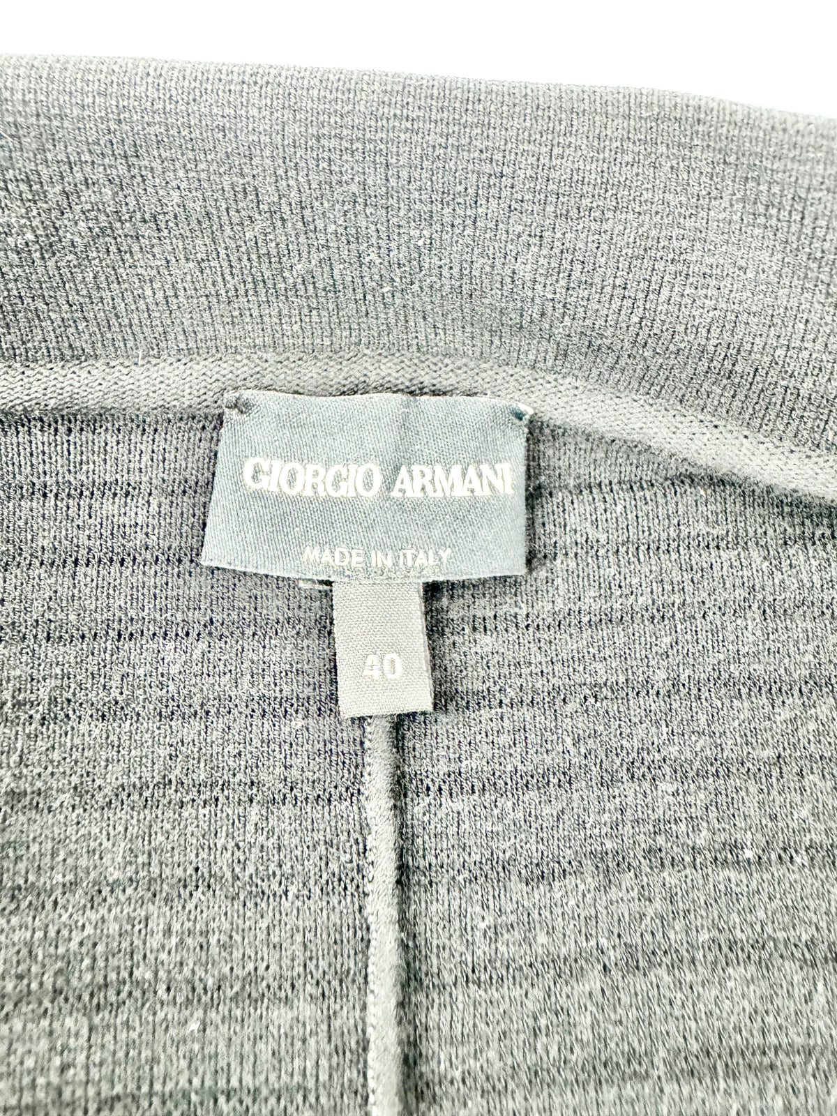 Giorgio Armani Black Knit Jacket - AU10