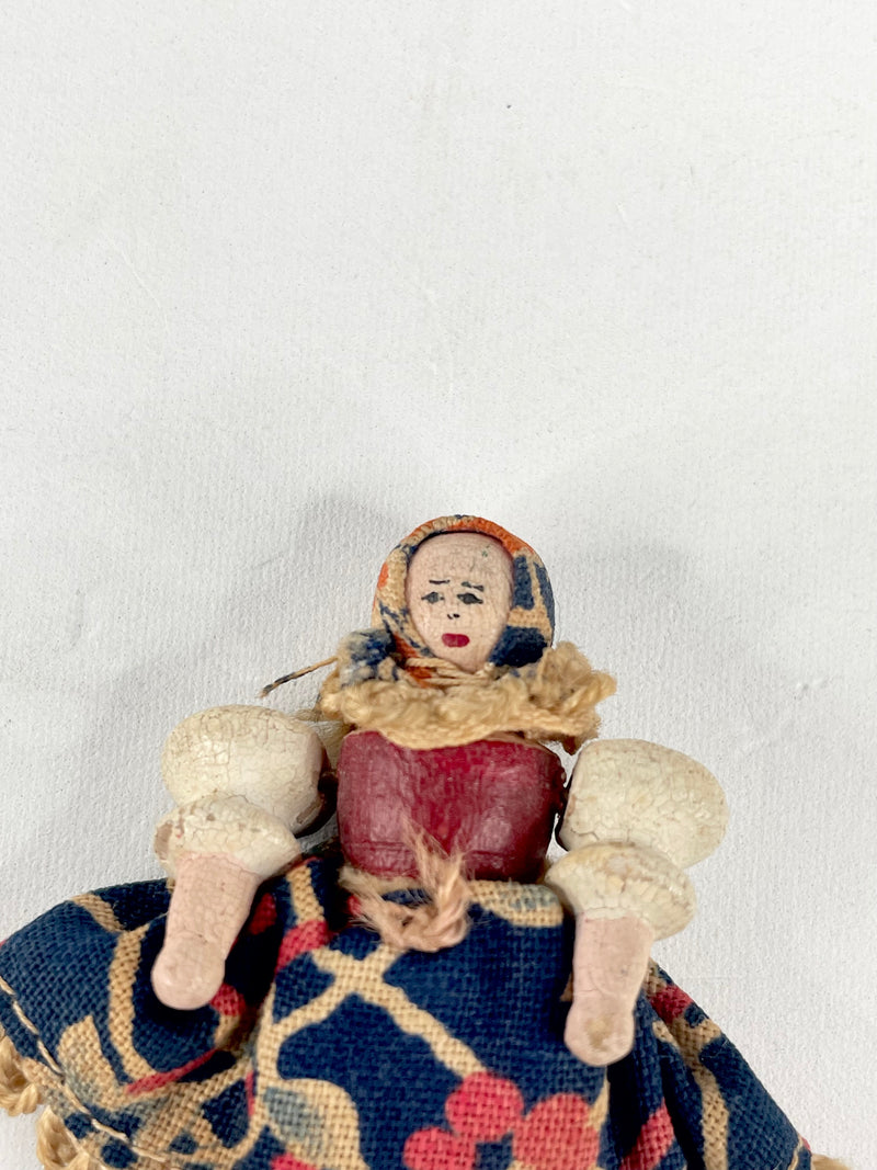 Antique German 6cm Grodnertal Doll