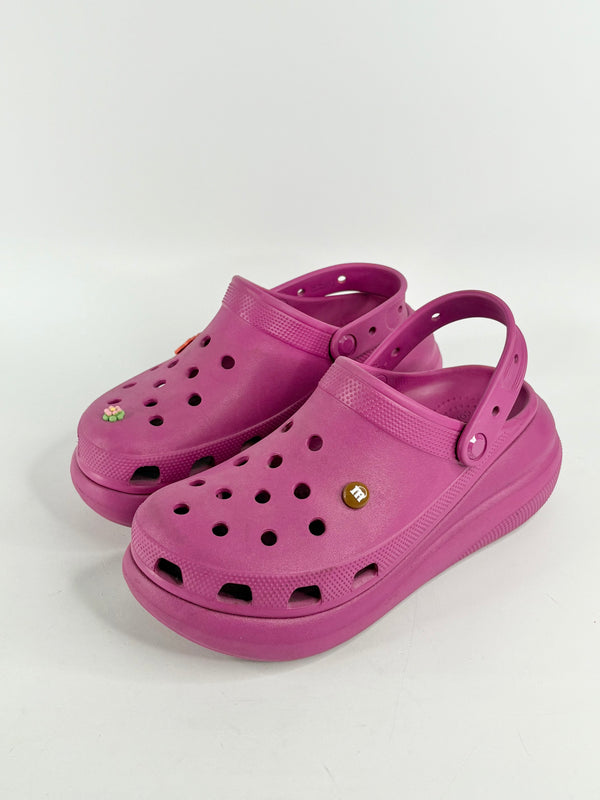 Crocs Magenta Platform Clogs - 10