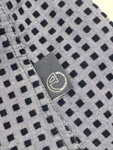 Armani Collezioni Pigeon Blue Felted-Square Pattern Shirt - XL