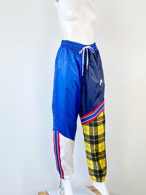 Nike Blue Spliced Tracksuit Pants - M