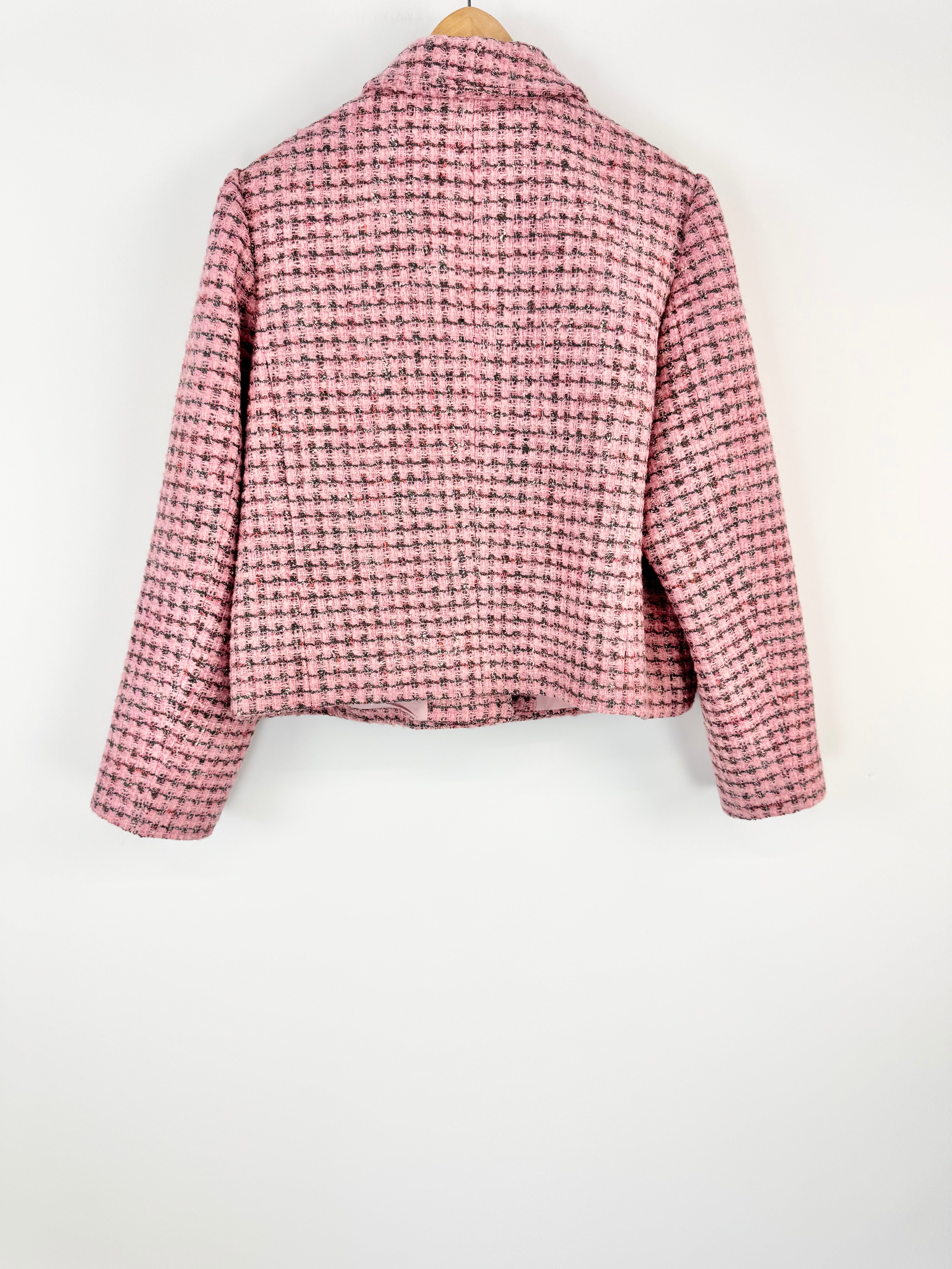 Zoe Kratzmann 'Adjoin' Rose Boucle Jacket - AU16/18