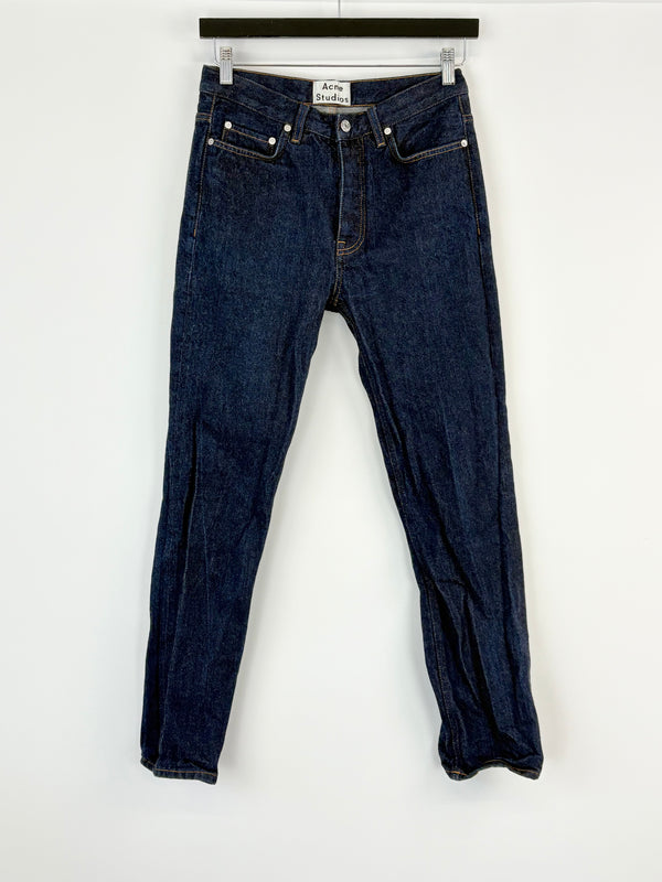 Acne Studios Dark Blue 'Van RW' Slim-Fit Jeans - W28