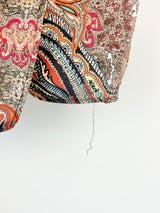 Scanlan Theodore Navy & Paisley Print Silk Jumpsuit - AU8