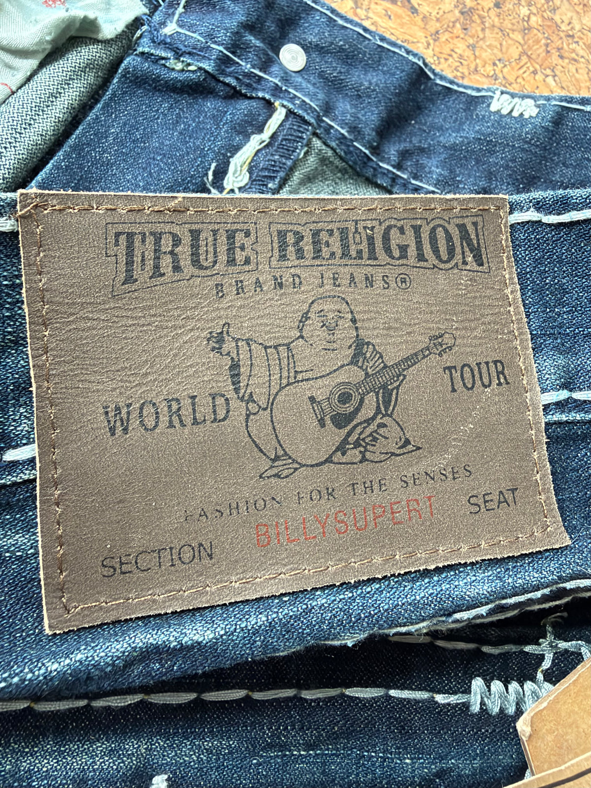 True Religion Urban Cowboy 'Billy' Super T Jeans NWT - 36