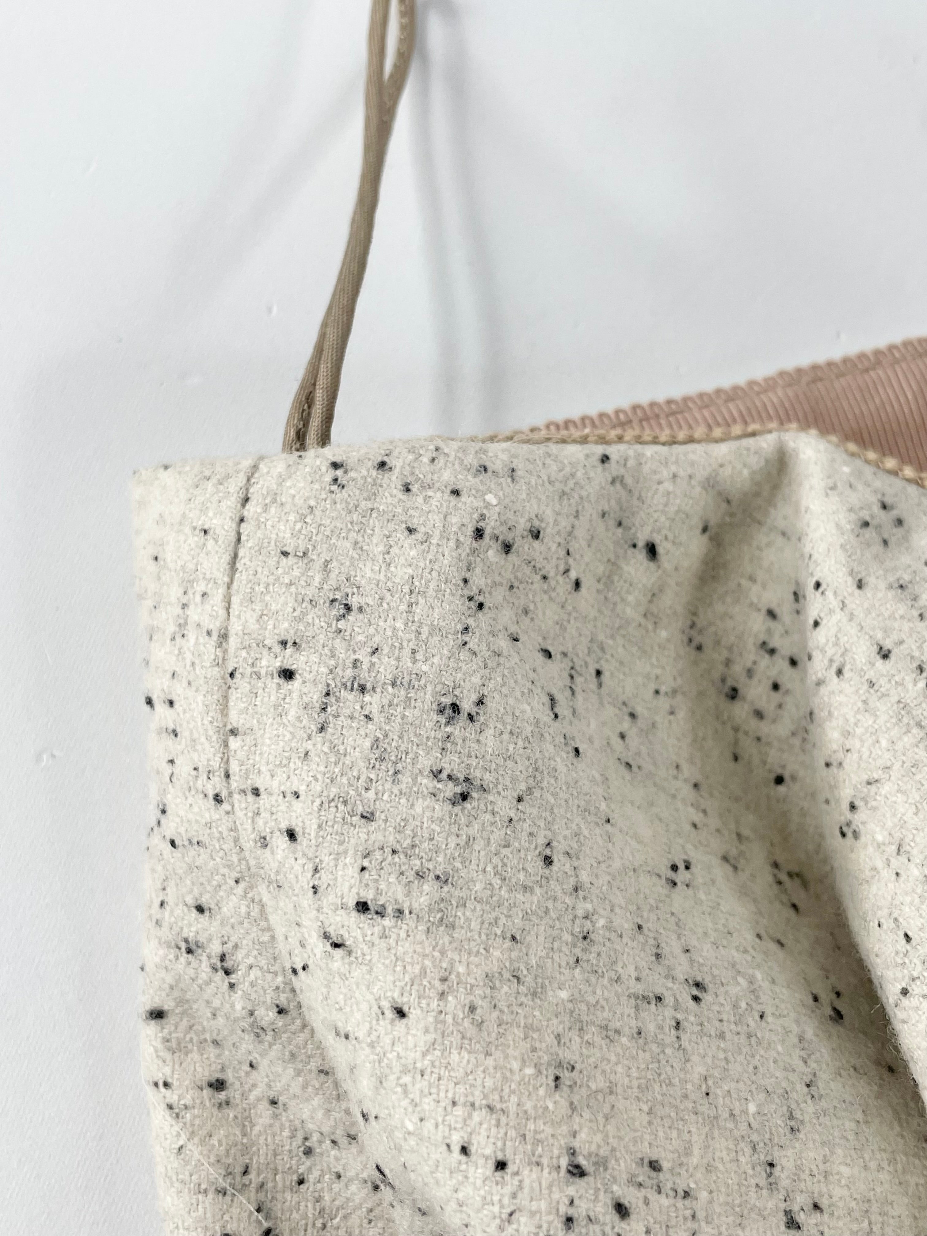 Carven Off-White Speckled Wool Midi Skirt - AU8