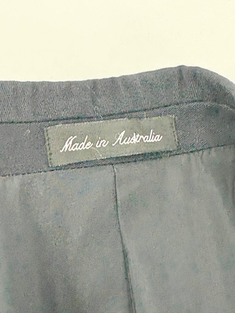Vintage Pierre Cardin Navy Blue Double-Breasted 'Venice' Wool Blazer - XL