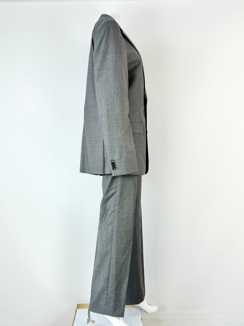 Hugo Boss Grey Wool & Mohair Blend Suit - 40