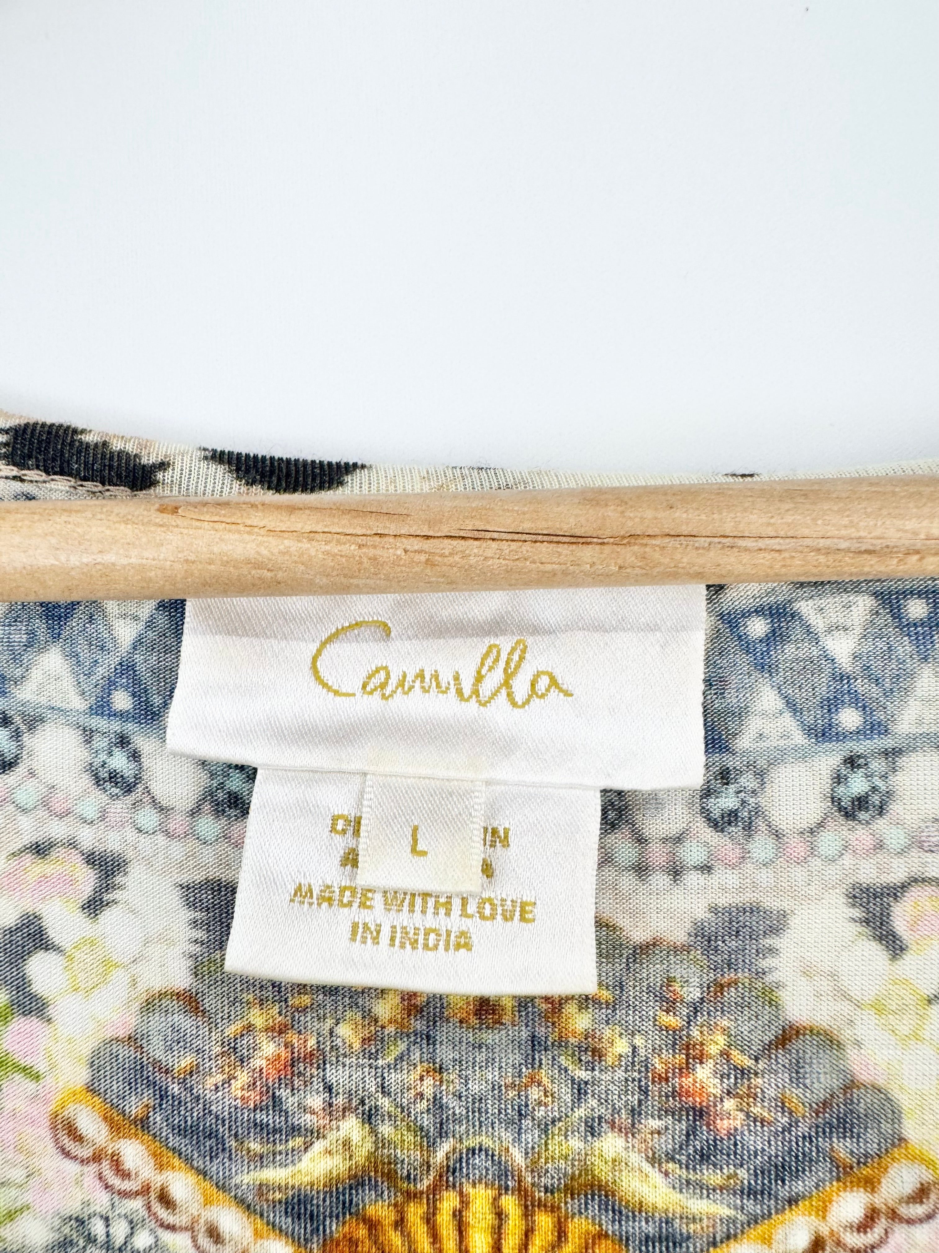 Camilla 'Moto Maiko' Tiger Patterned Soft Relaxed Fit Top - AU12/14