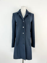 Carven x La Redoute Dark Blue Cotton Blend Coat - AU8