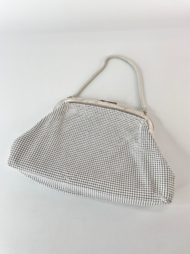 Oroton Glomesh White Handbag