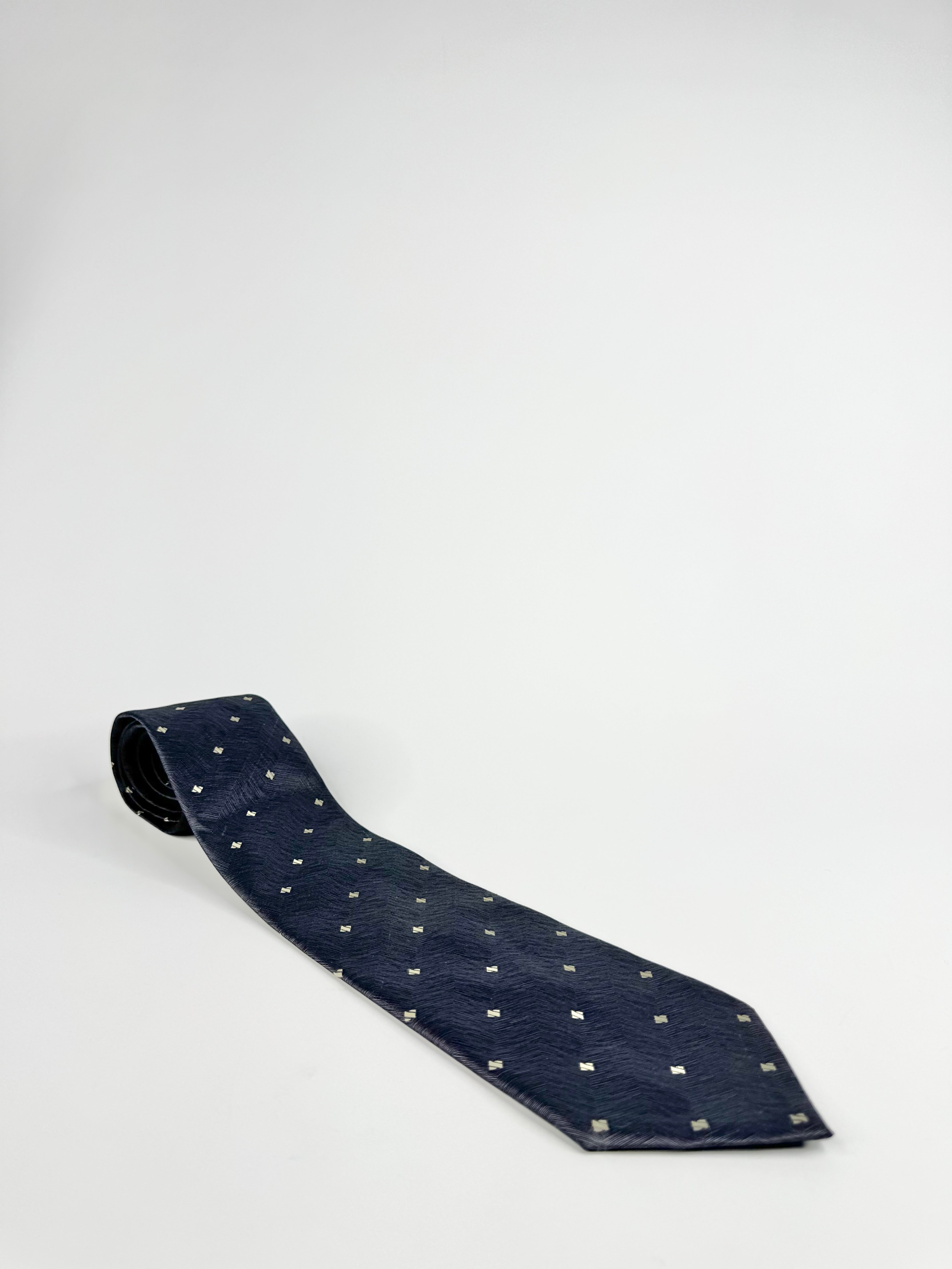 Gucci Blue Handmade Silk Tie