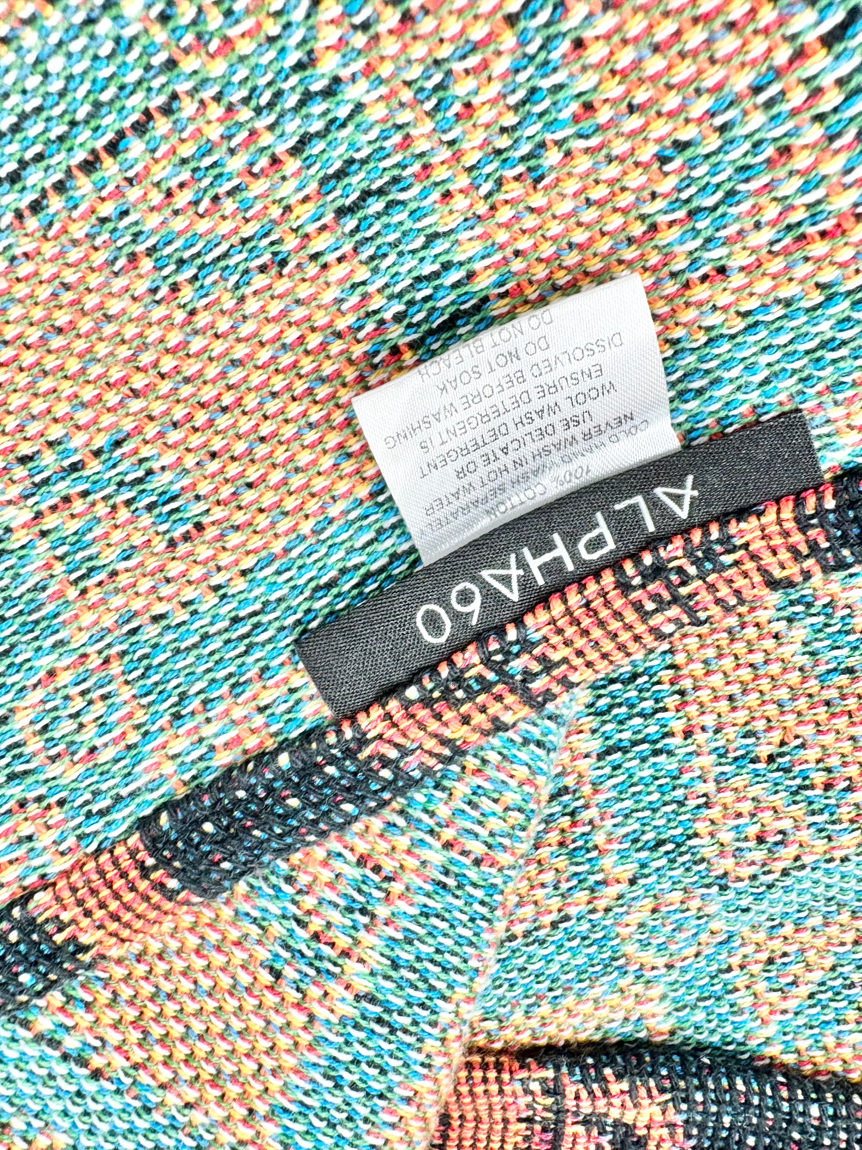 Alpha 60 Orange & Black Woven Shawl