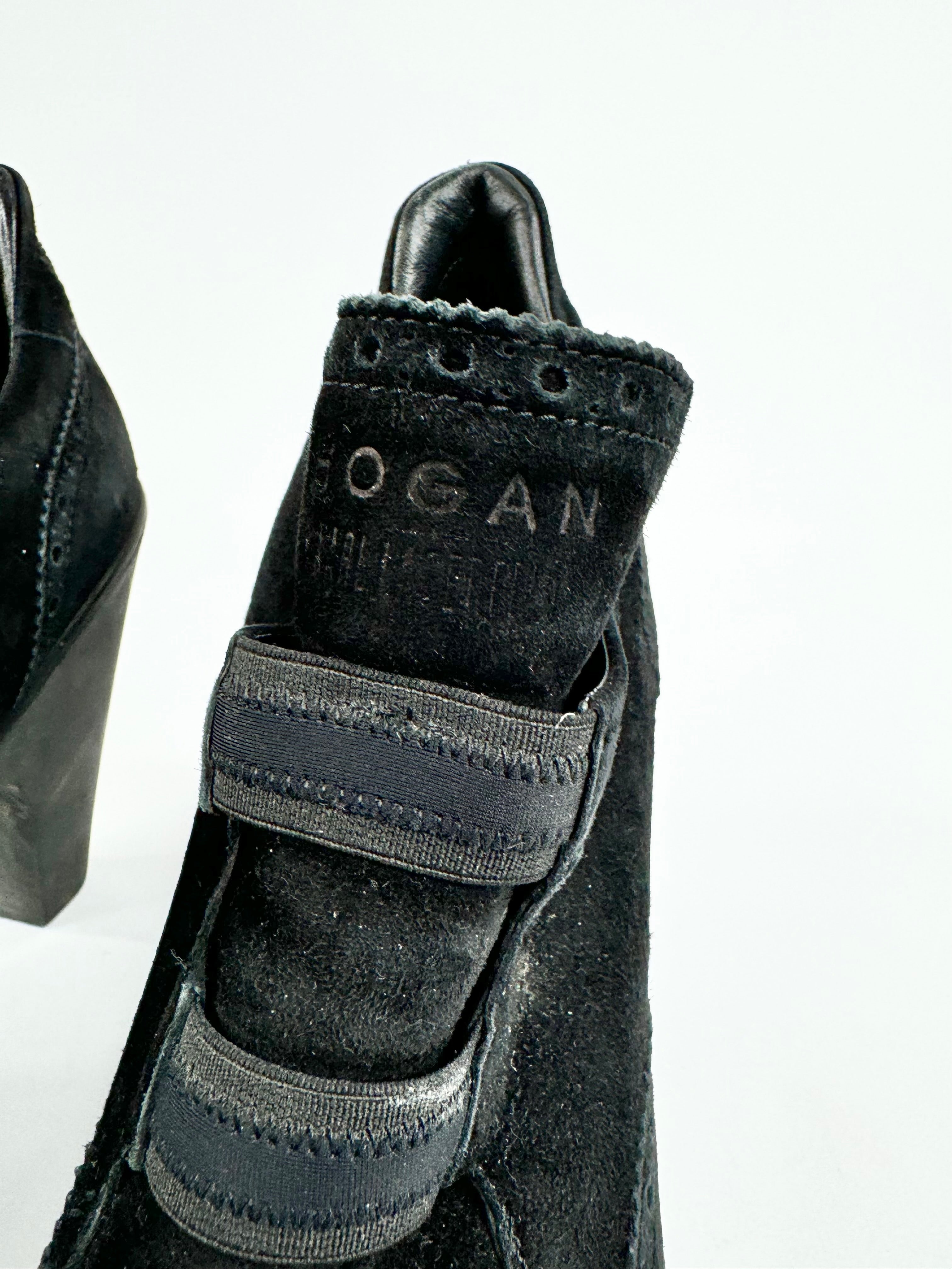 Karl Lagerfeld x Hogan Black Suede Ankle Boots - EU40