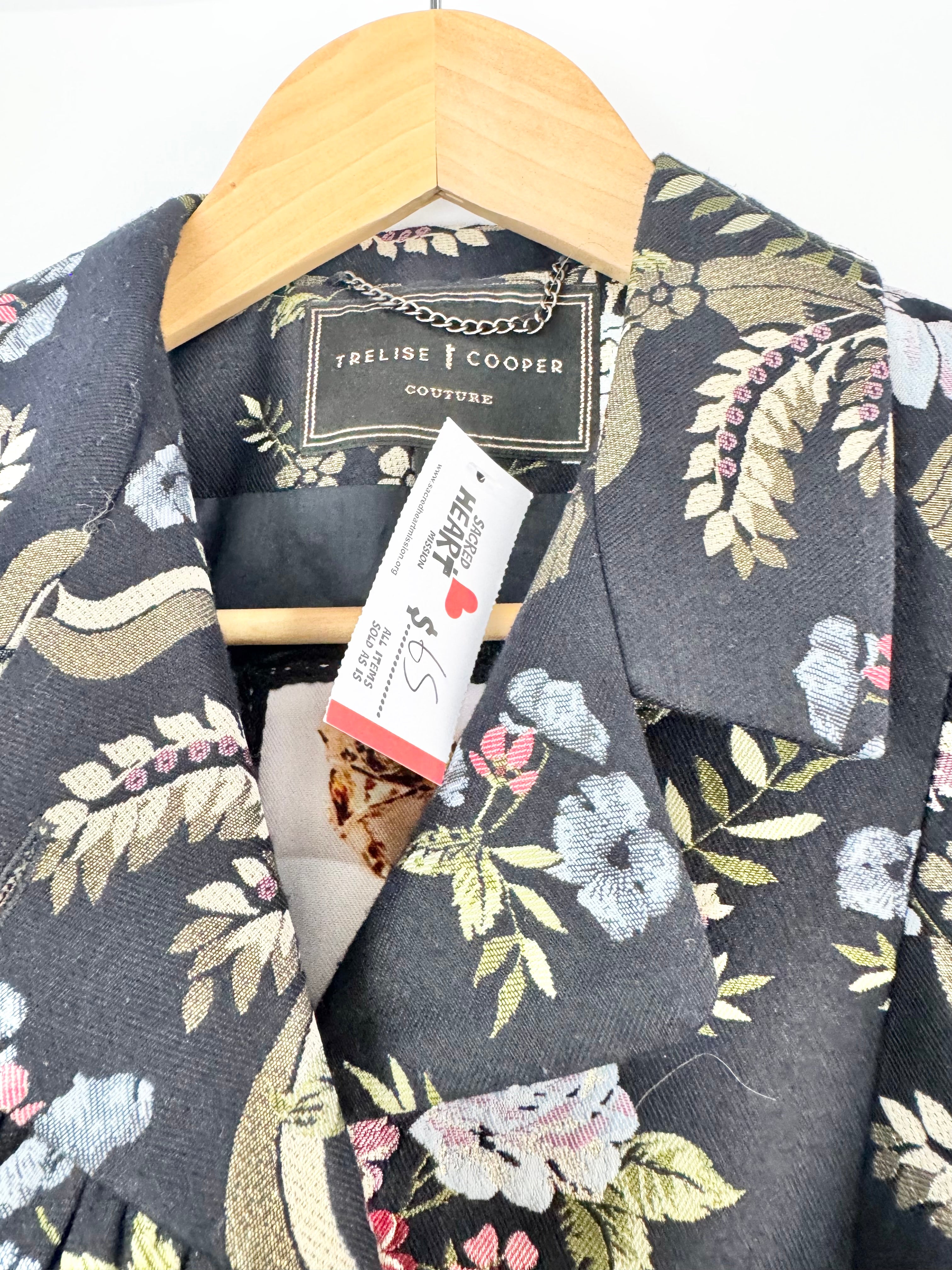 Trelise Cooper Couture Botanical Knights Black Blazer - AU8