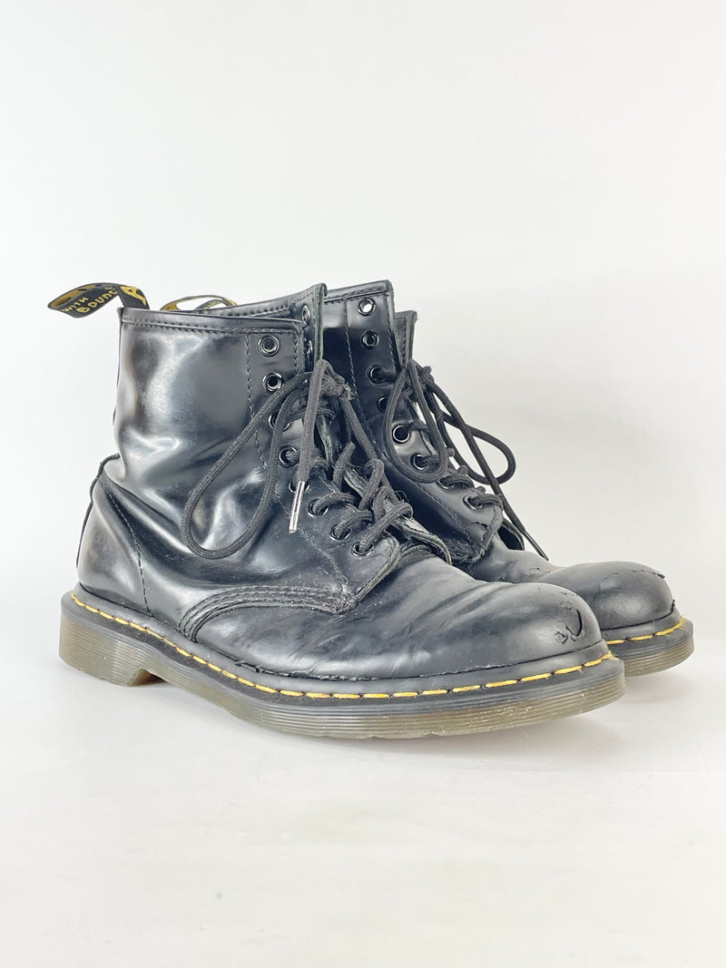 Dr. Martens 1460 8-Eye Smooth Black Leather Boots - EU41