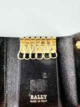 Bally Black Leather Key Holder