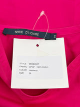 Sofie D'Hoore Raspberry 'Benedict' Peplum Top - AU10