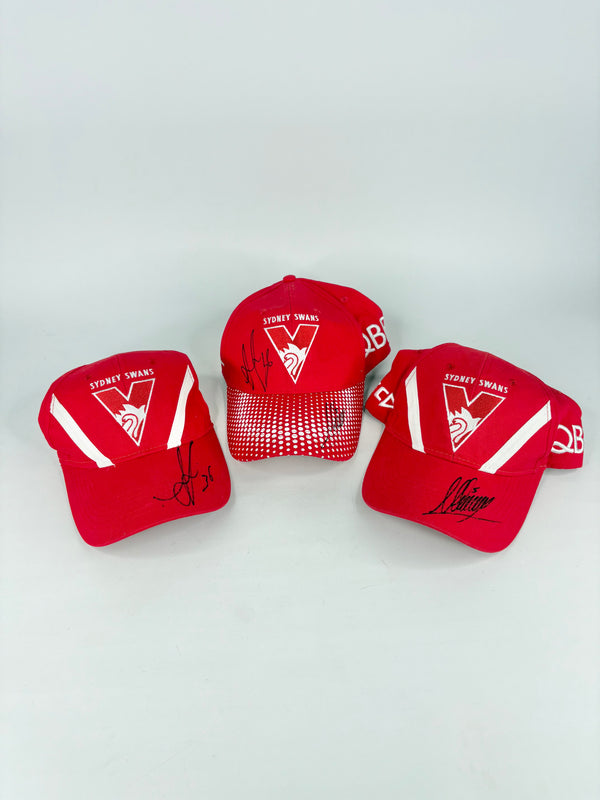 Autographed Sydney Swans AFL Caps