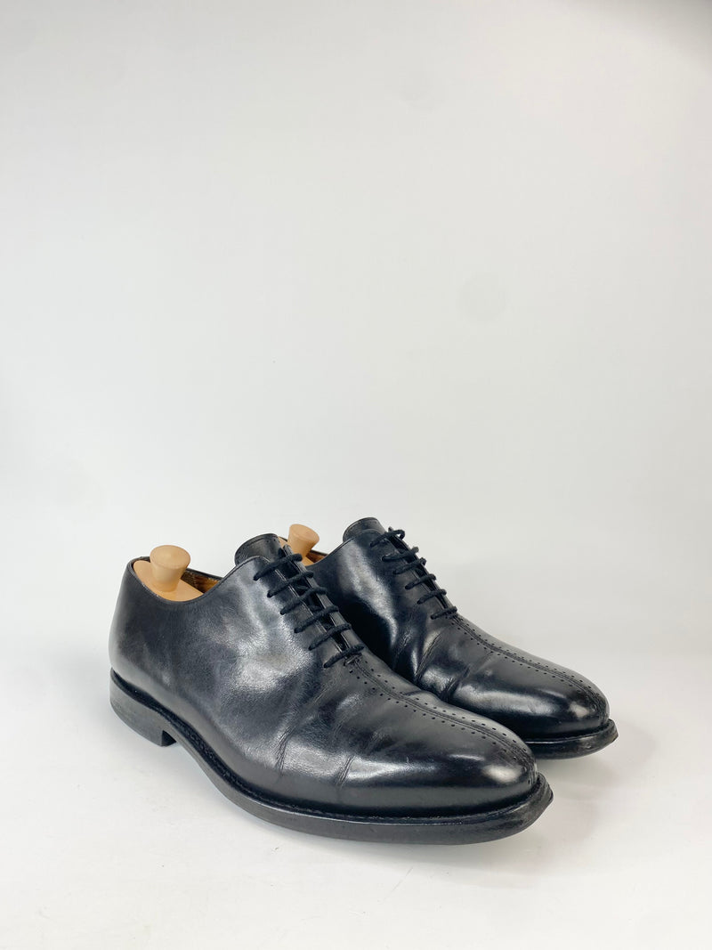 Bexley Black Leather Oxfords - EU43