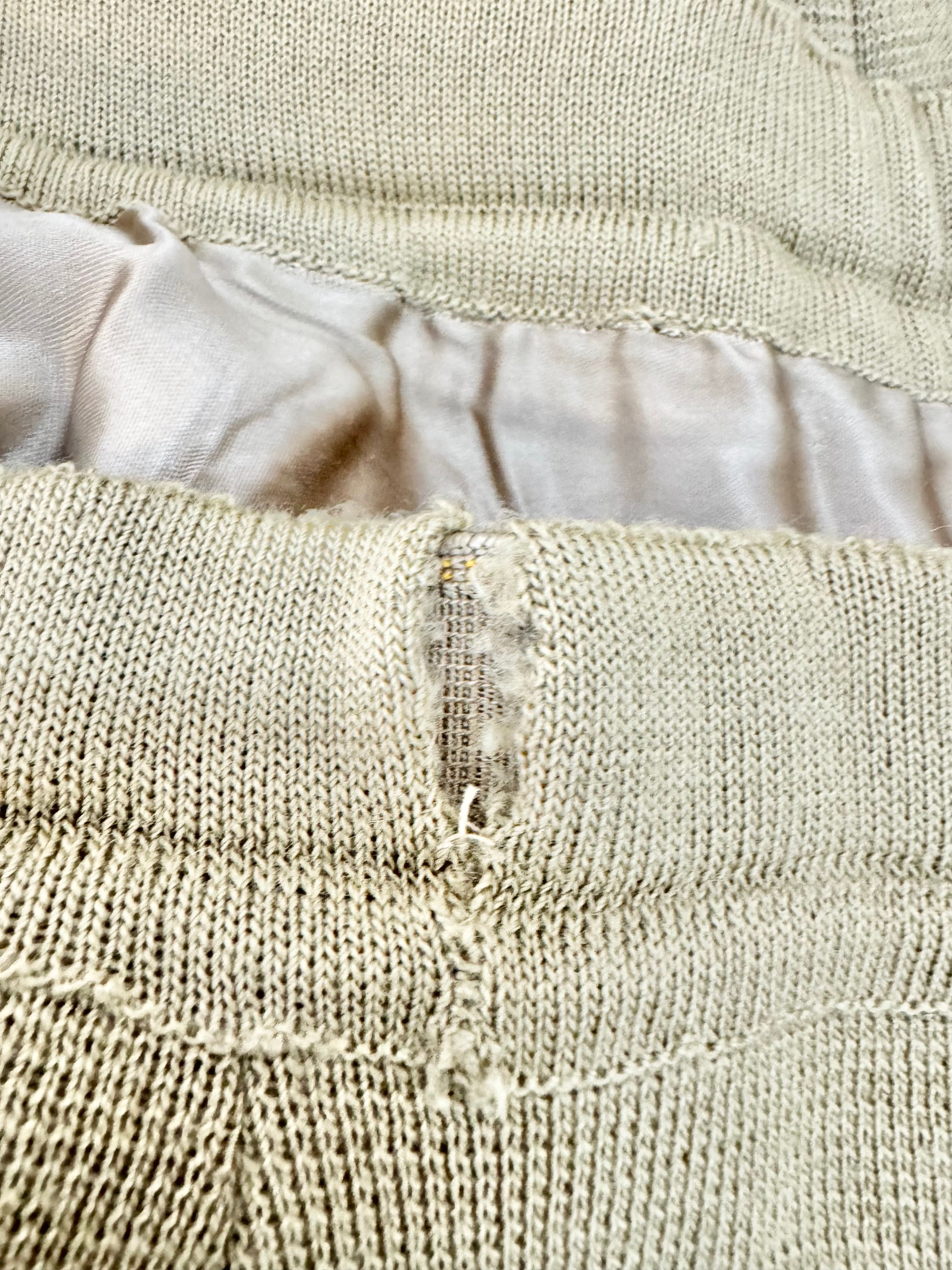 Hand Made Taupe Two Piece Wool Suit - AU12/14