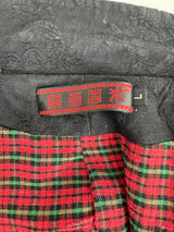 Black Sleeveless Embroidered Jacket - AU10